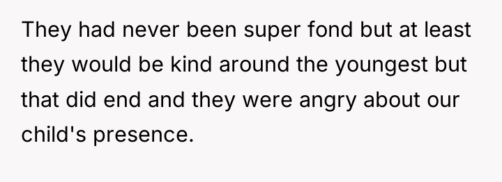 They had never been super fond but at least they...