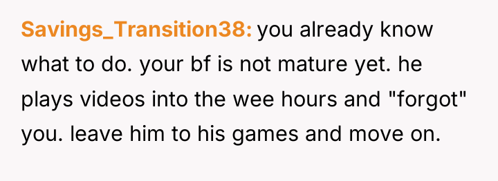Savings_Transition38 you already know what to do. your bf is...