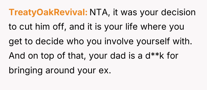 TreatyOakRevival NTA, it was your decision to cut him off,...