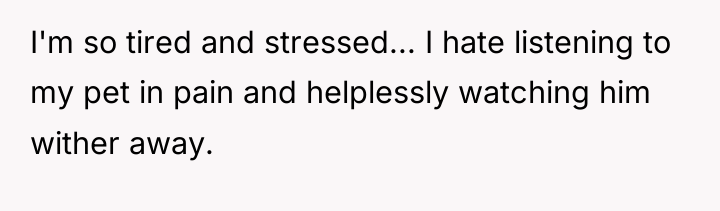 I'm so tired and stressed... I hate listening to my...