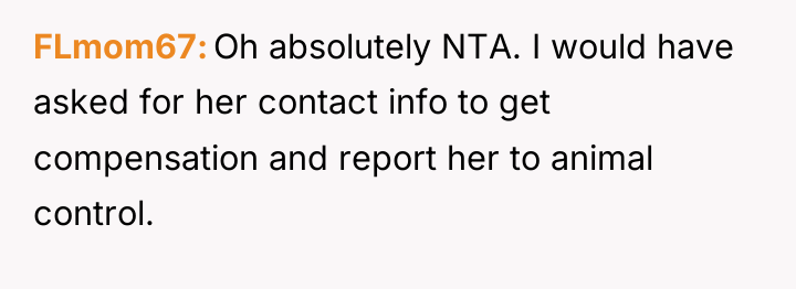 FLmom67 Oh absolutely NTA. I would have asked for her...