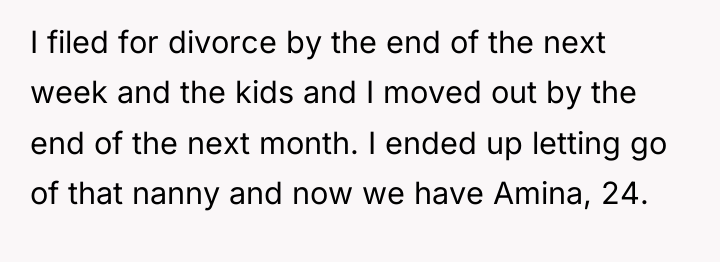 I filed for divorce by the end of the next...