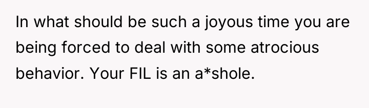 In what should be such a joyous time you are...