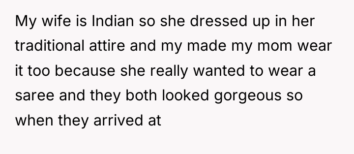 My wife is Indian so she dressed up in her...
