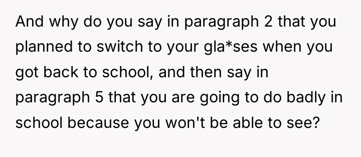 And why do you say in paragraph 2 that you...
