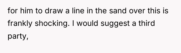 for him to draw a line in the sand over...