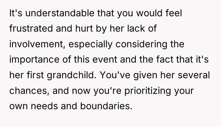 It's understandable that you would feel frustrated and hurt by...
