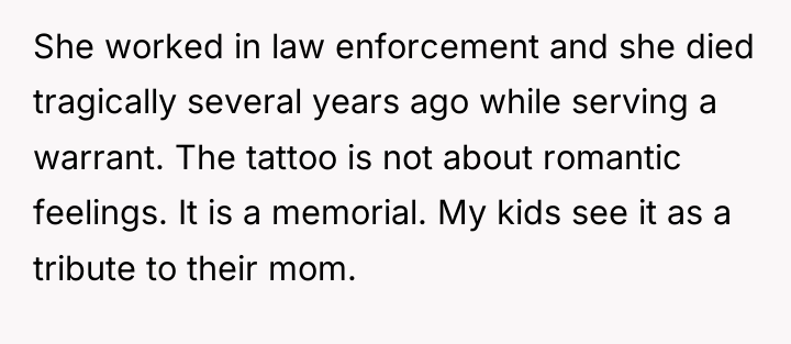 She worked in law enforcement and she died tragically several...