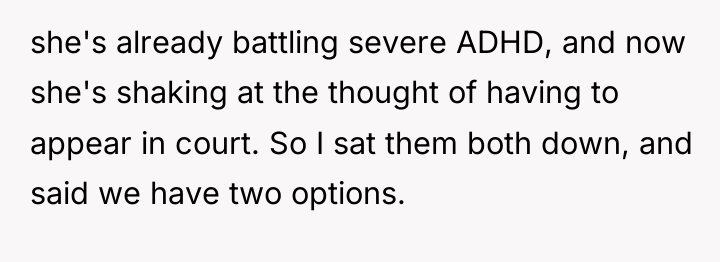 she's already battling severe ADHD, and now she's shaking at...