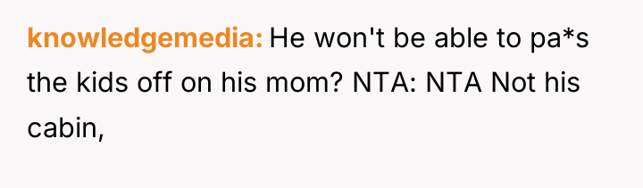 knowledgemedia He won't be able to pa*s the kids off...