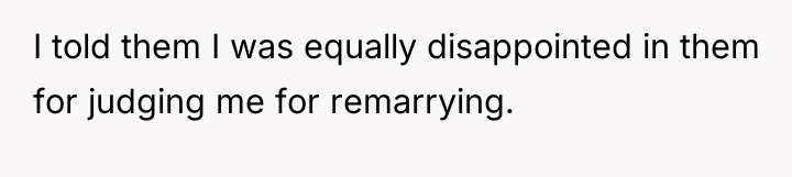 I told them I was equally disappointed in them for...