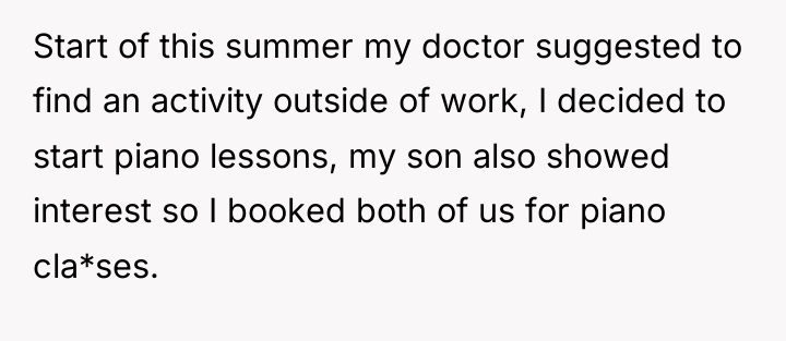 Start of this summer my doctor suggested to find an...