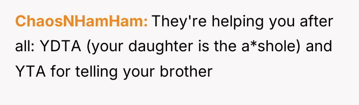 ChaosNHamHam They're helping you after all: YDTA (your daughter is...
