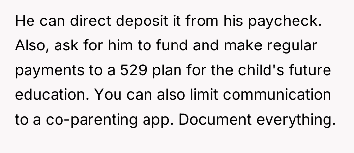 He can direct deposit it from his paycheck. Also, ask...