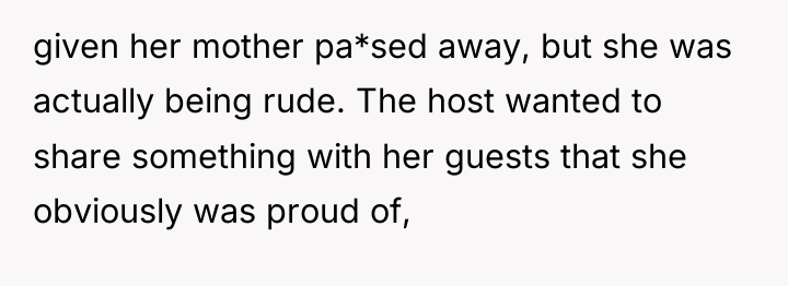 given her mother pa*sed away, but she was actually being...