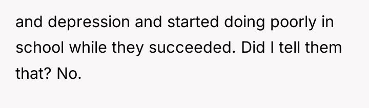 and depression and started doing poorly in school while they...