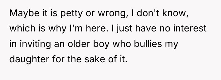 Maybe it is petty or wrong, I don't know, which...