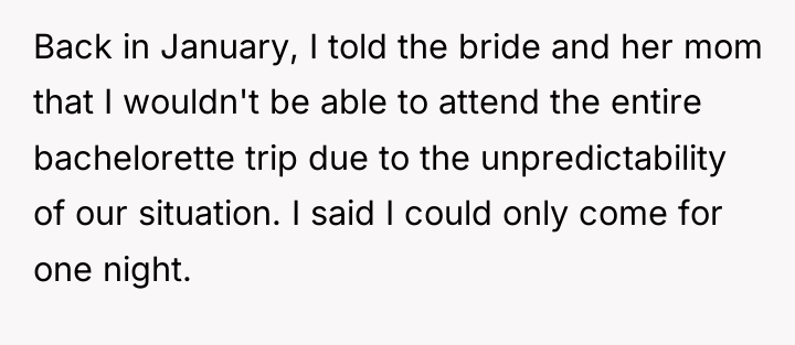 Back in January, I told the bride and her mom...