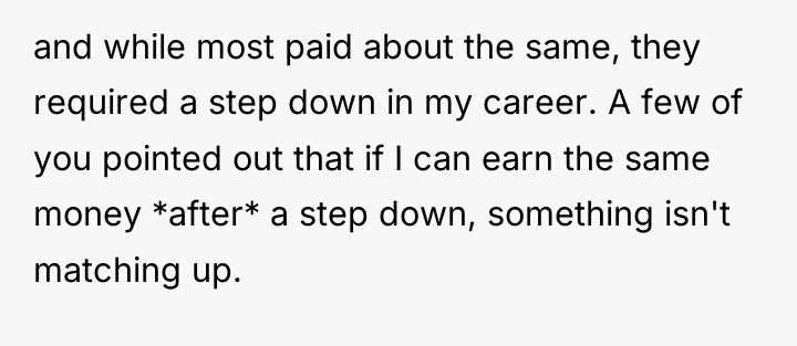 and while most paid about the same, they required a...