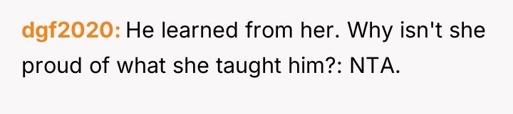 dgf2020 He learned from her. Why isn't she proud of...