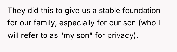 They did this to give us a stable foundation for...
