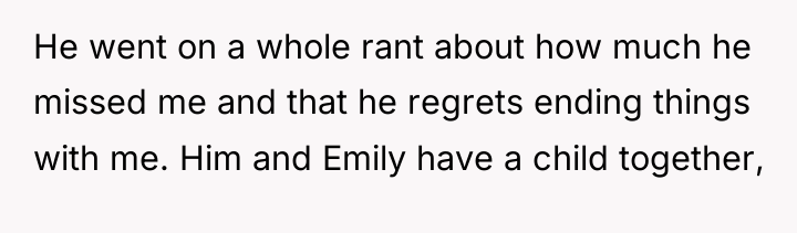 He went on a whole rant about how much he...