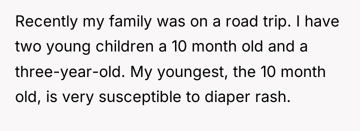 Recently my family was on a road trip. I have...