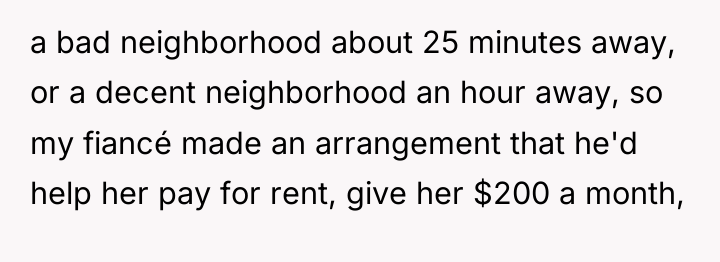 a bad neighborhood about 25 minutes away, or a decent...