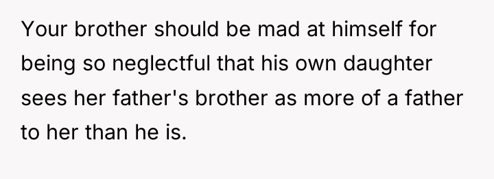 Your brother should be mad at himself for being so...