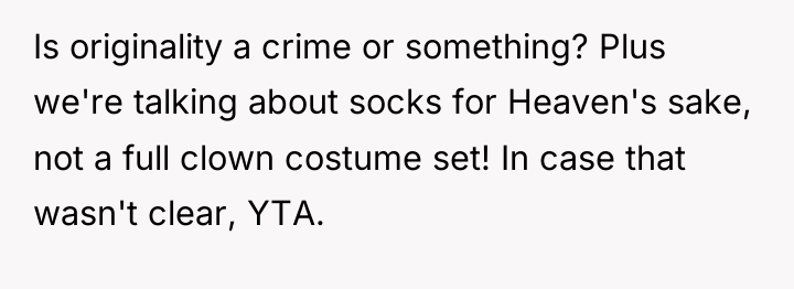 Is originality a crime or something? Plus we're talking about...