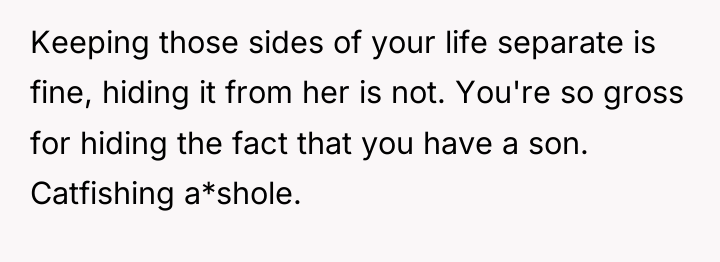 Keeping those sides of your life separate is fine, hiding...