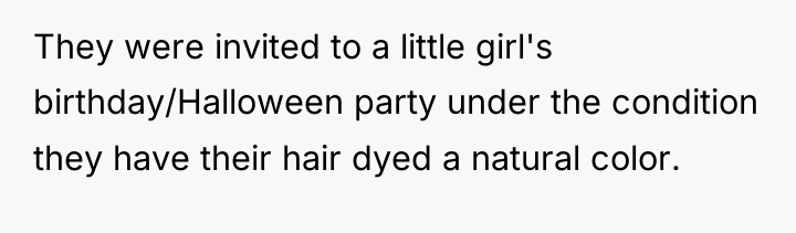 They were invited to a little girl's birthday/Halloween party under...
