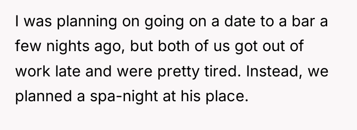 I was planning on going on a date to a...