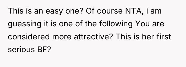 This is an easy one? Of course NTA, i am...