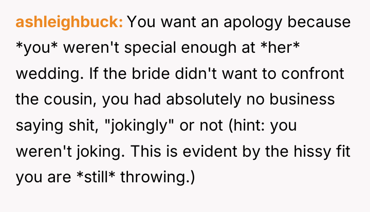 ashleighbuck You want an apology because *you* weren't special enough...