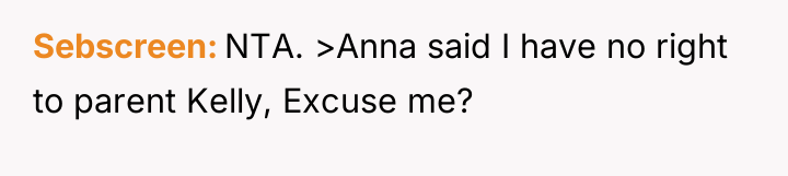 Sebscreen NTA. >Anna said I have no right to parent...