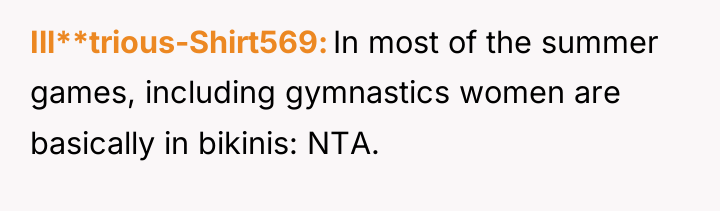 Ill**trious-Shirt569 In most of the summer games, including gymnastics women...