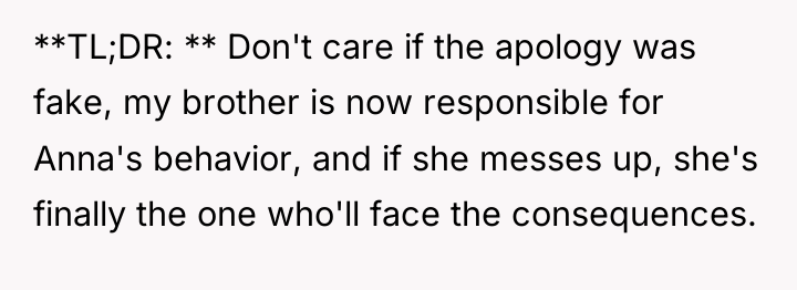 **TL;DR: ** Don't care if the apology was fake, my...