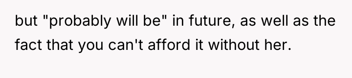 but "probably will be" in future, as well as the...