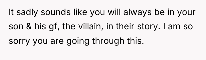 It sadly sounds like you will always be in your...
