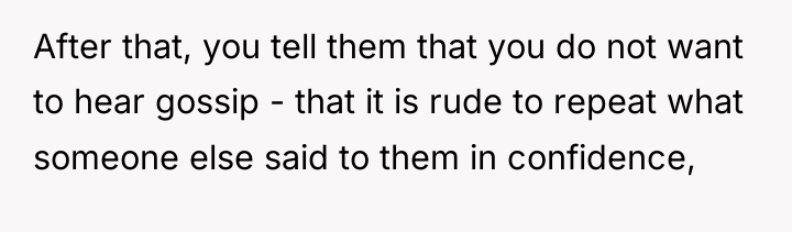 After that, you tell them that you do not want...