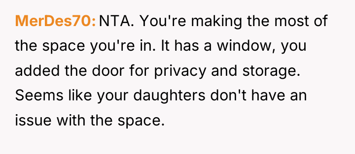 MerDes70 NTA. You're making the most of the space you're...