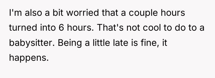 I'm also a bit worried that a couple hours turned...