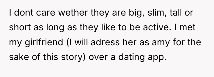 I dont care wether they are big, slim, tall or...