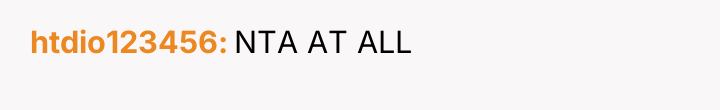 htdio123456 NTA AT ALL
