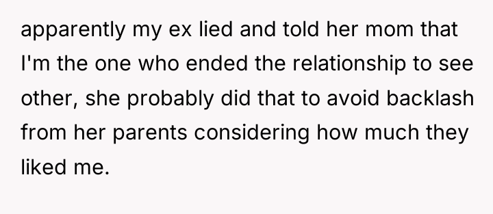 apparently my ex lied and told her mom that I'm...