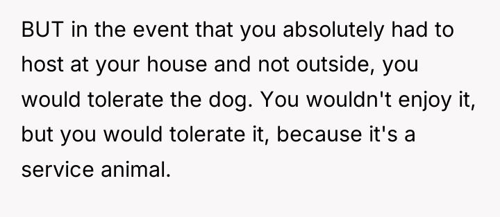 BUT in the event that you absolutely had to host...