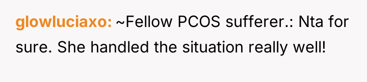 glowluciaxo ~Fellow PCOS sufferer.: Nta for sure. She handled the...