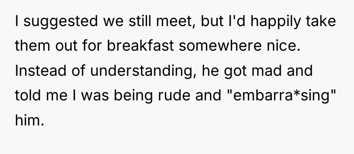 I suggested we still meet, but I'd happily take them...
