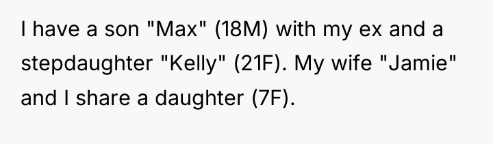 I have a son "Max" (18M) with my ex and...